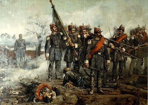 The Battle of Novara, March 22-23rd (Unknown Artist) Museo Nazionale del Risorgimento, Torino